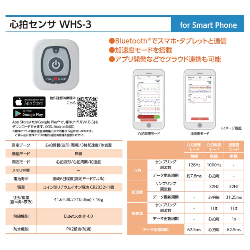 心拍センサ　WHS-3